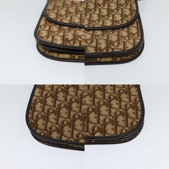 DIOR Trotter Canvas Shoulder Bag Brown - Picture 10 of 12
